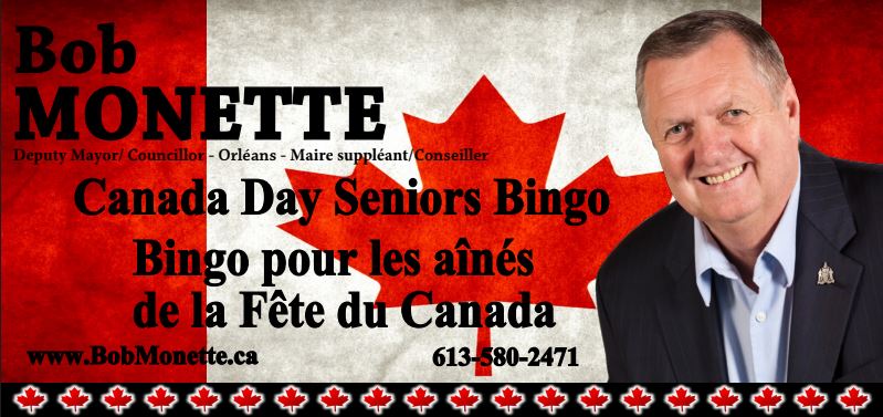 Canada Day Seniors Bingo with Bob Monette