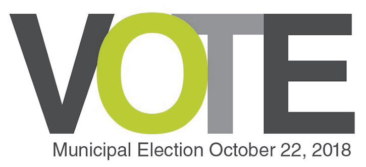 Vote Municipal Election October 22, 2018