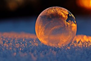 image of a ball of ice