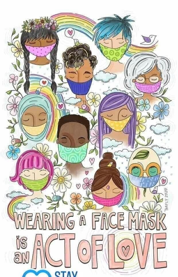 image of various people wearing non-medical masks by www.teafly.com 